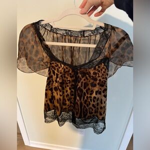 Dolce & Gabbana Flutter Sleeve Blouse